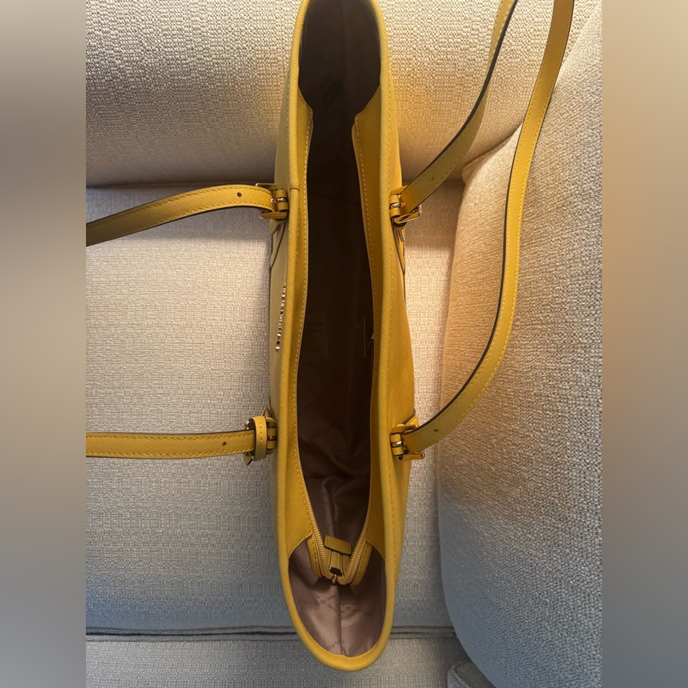 Michael Kors Yellow Tote - Picture 3 of 4